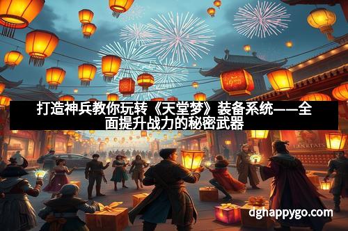 打造神兵教你玩转《天堂梦》装备系统——全面提升战力的秘密武器